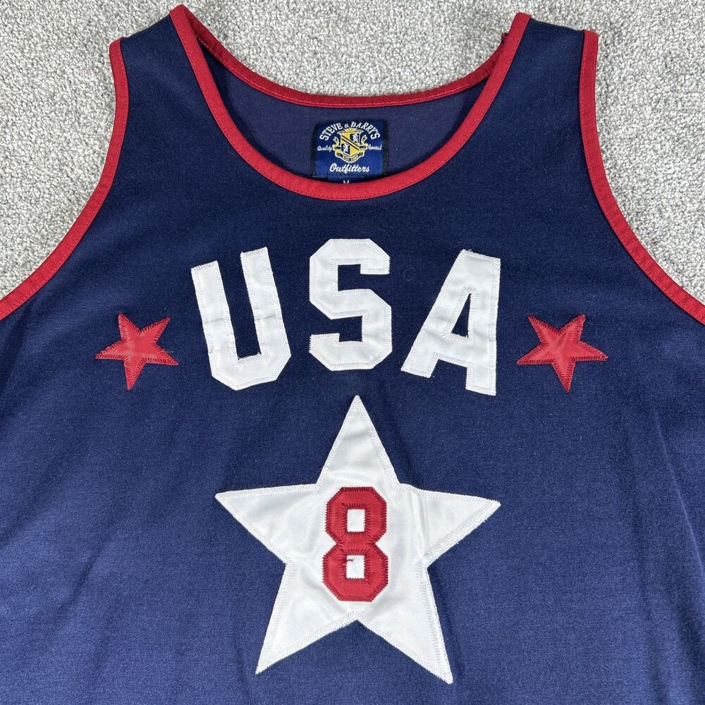 Steve & Barry's Vtg Style USA Kobe #8 Basketball Jersey Tank Shirt Size Medium